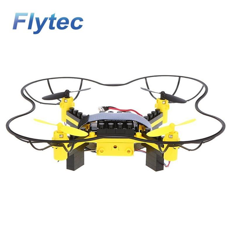 Flytec T11 Educational Toys DIY Building Block RC Quadcopter MINI RC Drone  2