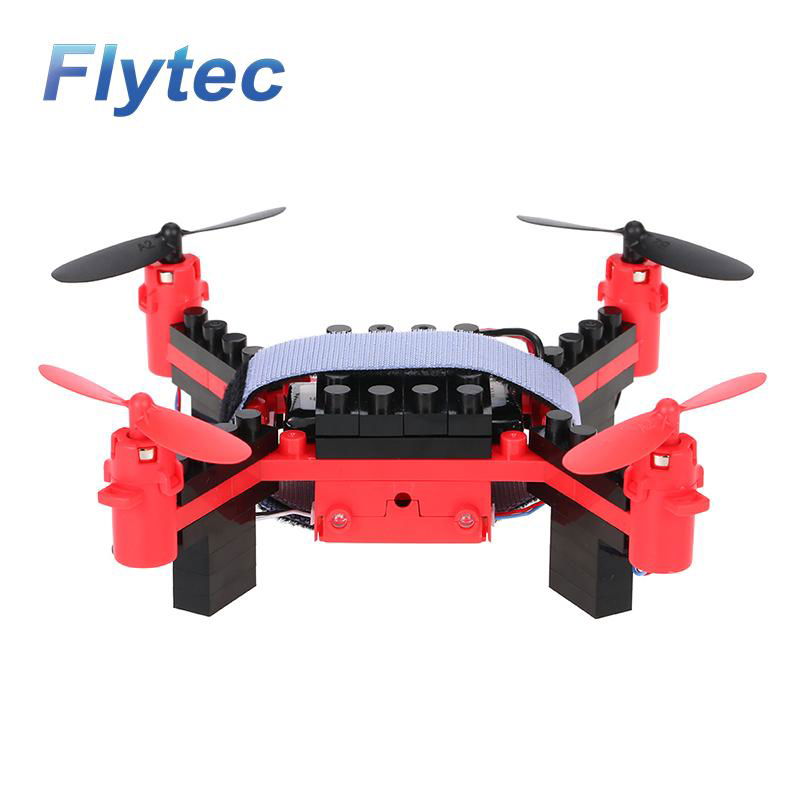 Flytec T11 Educational Toys DIY Building Block RC Quadcopter MINI RC Drone  4