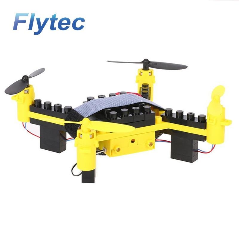 Flytec T11 Educational Toys DIY Building Block RC Quadcopter MINI RC Drone  5