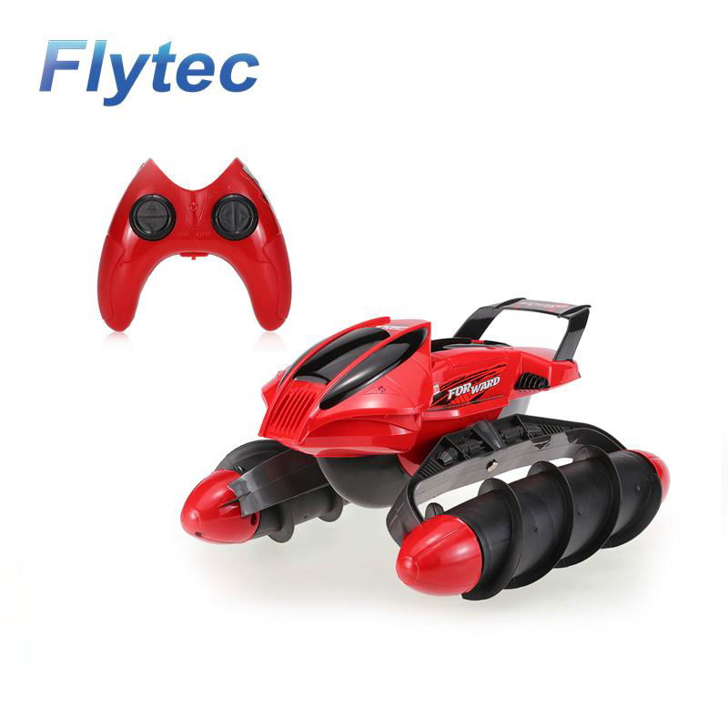 Flytec 989-393 2.4G Amphibious Stunt Waterproof High Speed Rc Tank 2