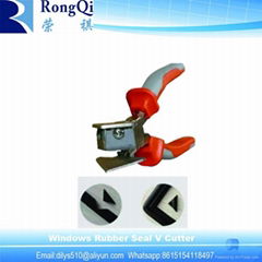 Manual Rubber Seal V Notch Shears