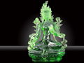 Liuli/Crystal Green Tara Buddha Statue 
