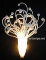 Custom Made Blown Art Glass Wall Sconce