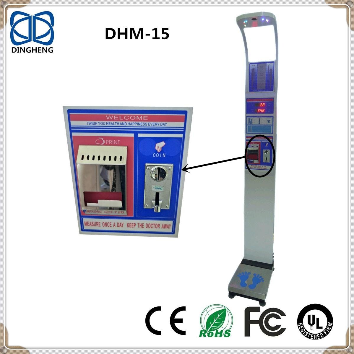DHM-15 Height Measure Electronic Body Weight Scale Coin operated scales