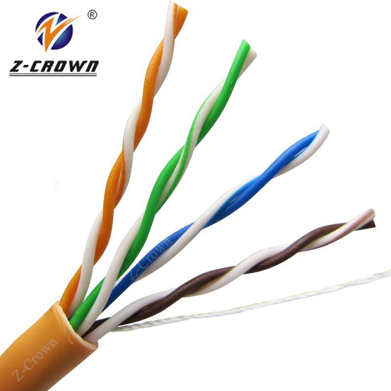 Network 25AWG Bare Copper 4Pairs Indoor Cat5e UTP Lan Ethernet Cable Guangdong 2