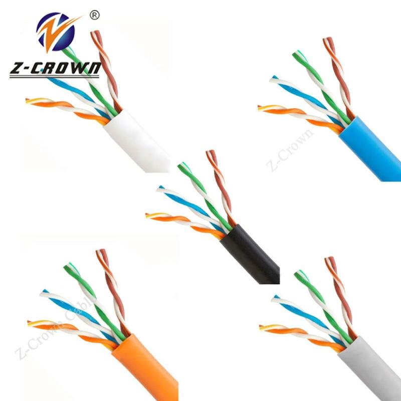 Network 25AWG Bare Copper 4Pairs Indoor Cat5e UTP Lan Ethernet Cable Guangdong 3
