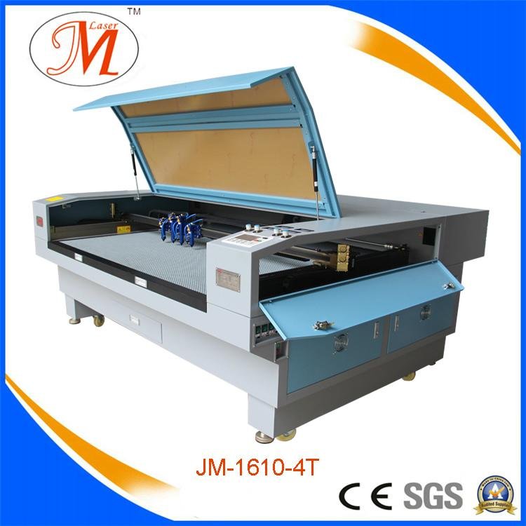 4-Heads Laser Cutting&Engraving Machine with High-Power Laser Tubes (JM-1610-4T)