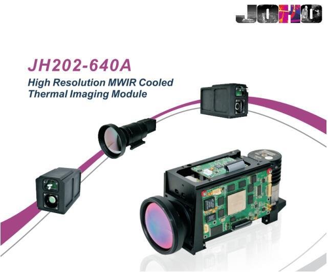 640 x 512 MWIR Cooled Infrared Thermal Imaging Module Core with High Resolution