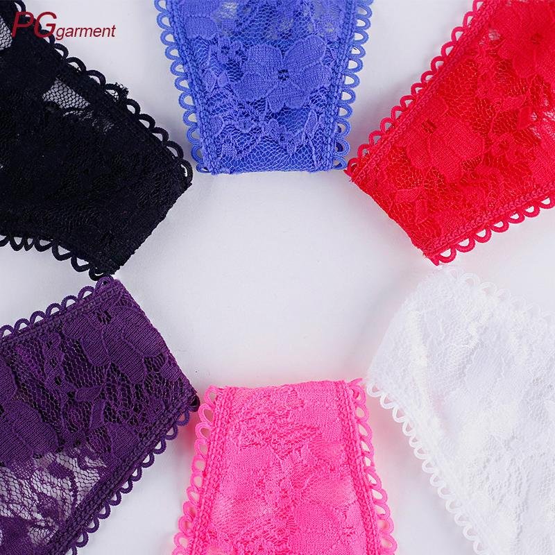 Hot selling Sexy Women Fancy G string Transparent panty Lace Lingerie Thong 5