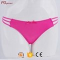 Hot selling Sexy Women Fancy G string Transparent  panty Lace Lingerie Thong  Se 4