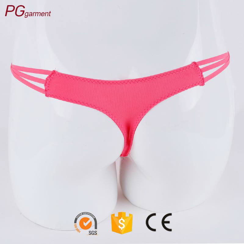 Hot selling Sexy Women Fancy G string Transparent  panty Lace Lingerie Thong  Se 3