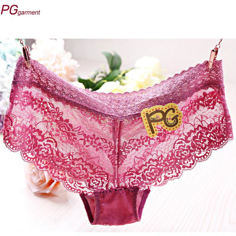 europe style elegant costumized sexy lace woman boy cut panties