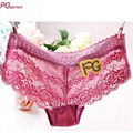 europe style elegant costumized sexy lace woman boy cut panties 1