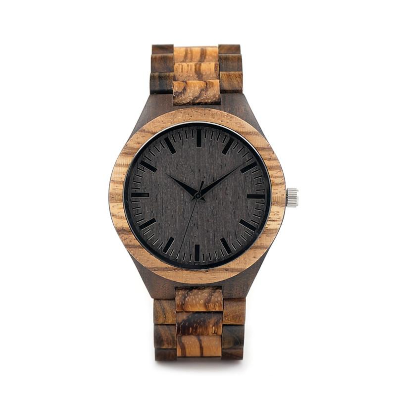 Leather strap private label watch wrist wholesale wooden watch diy wood watches