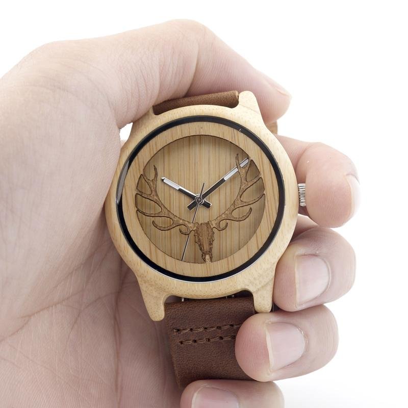China watch factory sellig bobo bird wooden watch with gift paper box packing  3