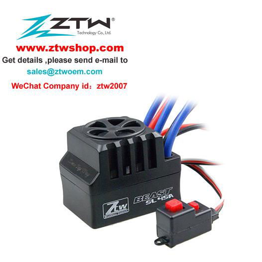 ZTW Beast SL 45A 1:10/1:12 Brushless Car ESC for RC Car