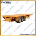 hina PANDA brand tri-axle container flatbed trailer