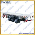 hina PANDA brand tri-axle container flatbed trailer 5