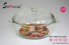 glass casserole with glass lid