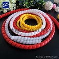 14mm Five Colors Customized PP Material Spiral Wire Cable Hose Guard 1