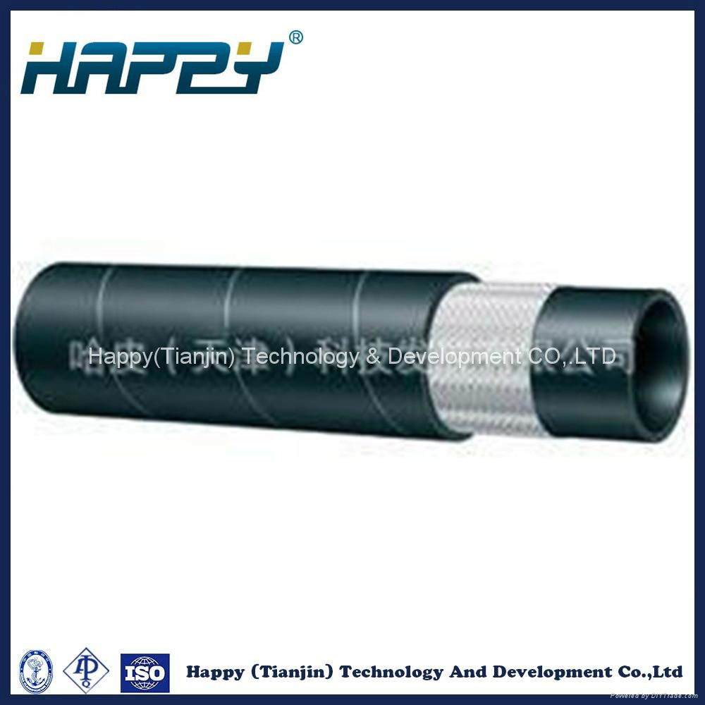 100r6 High Pressure Oil Resistant Tensile Braid Hydraulic Rubber Hose 4