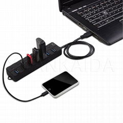 Switches 7-Port USB HUB 3.0 Adapter