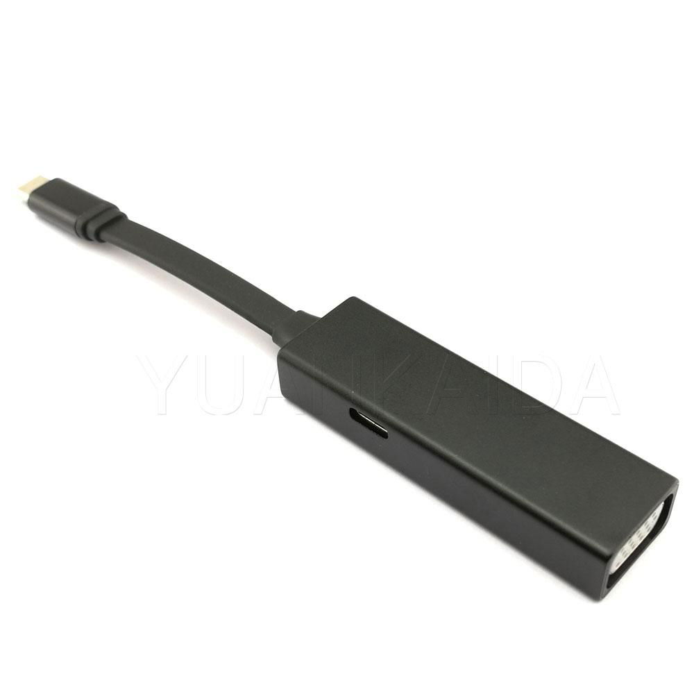 USB-C HUB and VGA Multiport Aluminum 4
