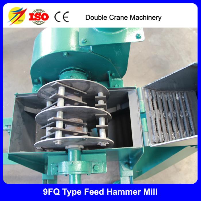 Small Chicken Feed Hammer Mill 9FQ 40*20 Double Crane (China
