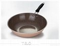 Marble coating spiral bottom skillet & fry pan with high quality 3