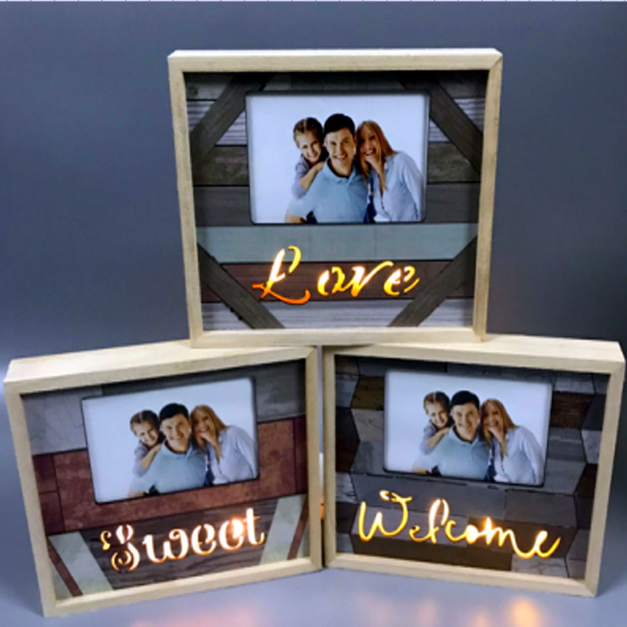 Wooden photo frame