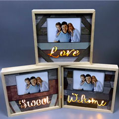 Wooden photo frame