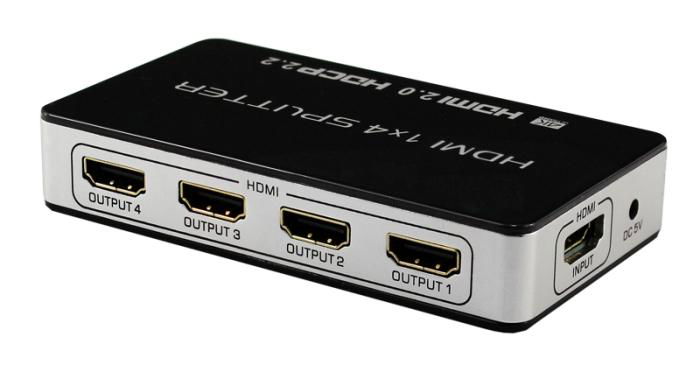 4K HDMI 2.0 splitter 4 way 4