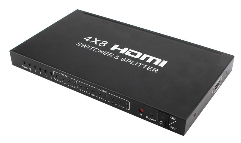 4K HDMI 4x8 Switcher & Splitter 3