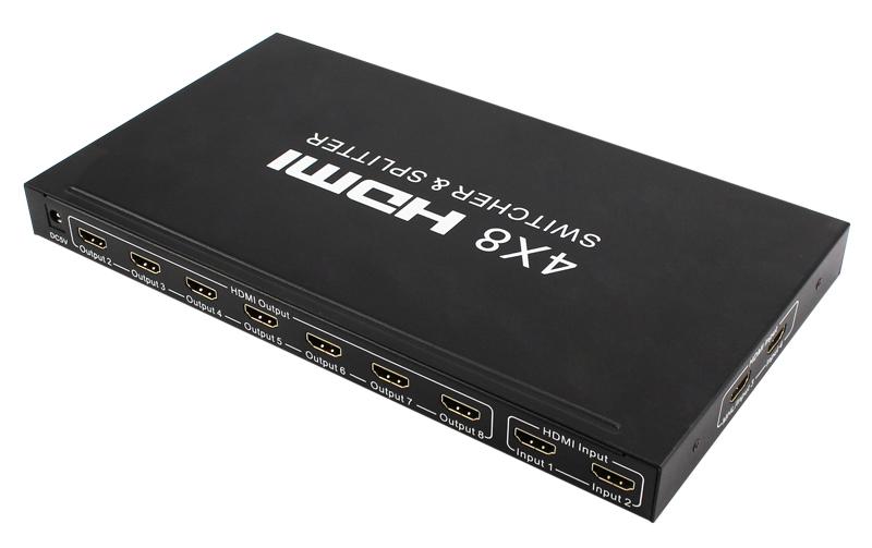 4K HDMI 4x8 Switcher & Splitter 2