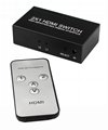Best HDMI Switcher with Remote Control 2 x 1 3