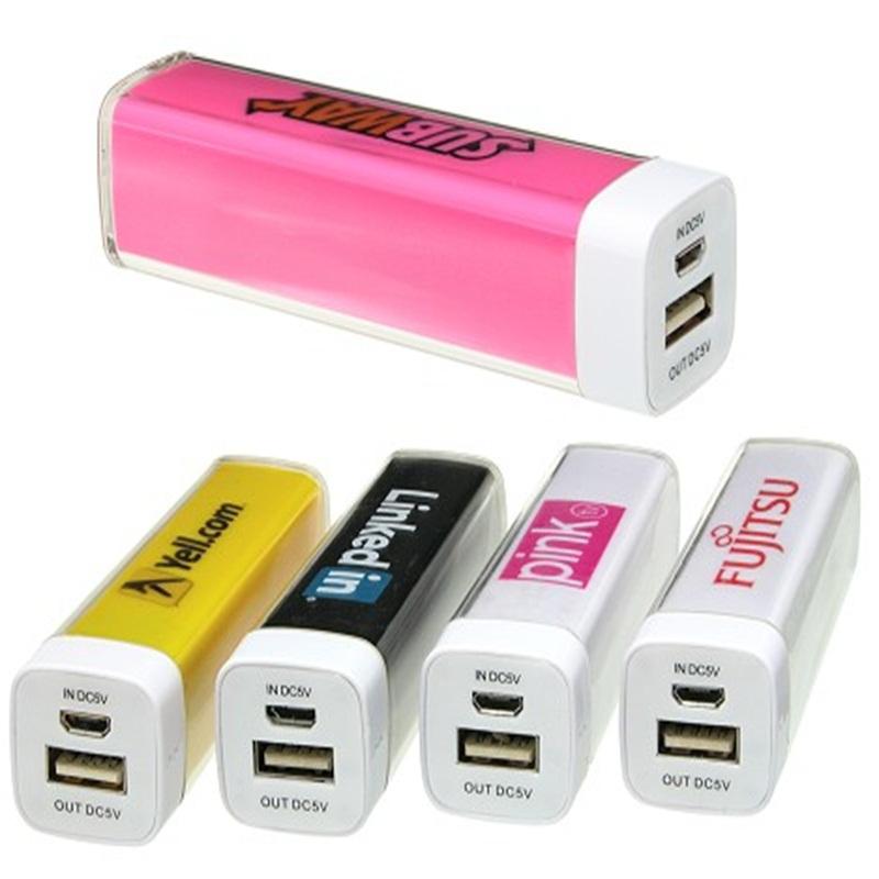 Mini Colorful candy lipstick 2600mAh Power Bank 5