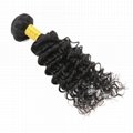 top quality Brazilian Deep Wave Hair Weave With Lace Closure 3 Bundles   2