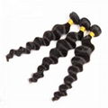 100% unprocessed Brazilian Loose Wave Human Hair Weave 3 Bundles  1