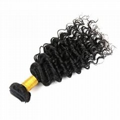  top quality Brazilian Deep Wave Hair Weave 4 Bundles wholesale price