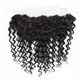 Malaysian Kinky Curl Virgin Hair Lace Frontal wholesale  1