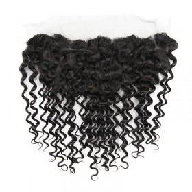 Malaysian Kinky Curl Virgin Hair Lace Frontal wholesale 