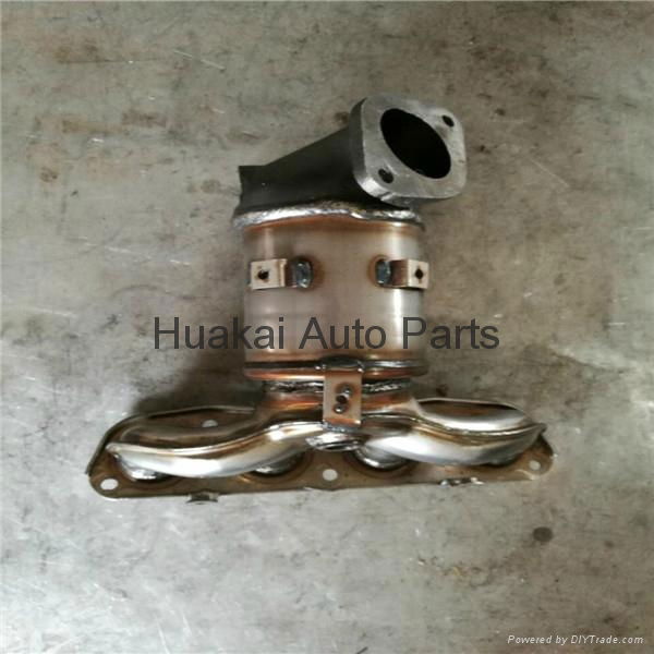 409 stainless steel Ternary Catalytic Converter For Santafe 2.4 with ISO TS16949