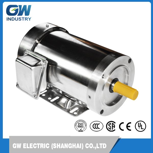GW 1 hp 1750 RPM 56C Frame 208-230/460 Volts Stainless Steel  Electric Motor 