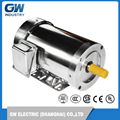 GW 1 hp 1750 RPM 56C Frame 208-230/460 Volts Stainless Steel  Electric Motor  1
