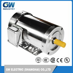 GW 1 hp 1750 RPM 56C Frame 208-230/460 Volts Stainless Steel  Electric Motor