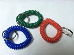 plastic spring key ring