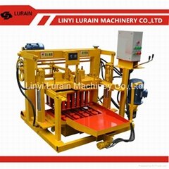 Mobile egg laying block machine for