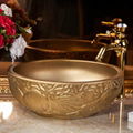 Restaurant Luxury Ceramic Hand Wash Basin Sinks Porcelain Countertop 2