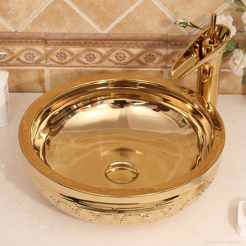 Handmade Kitchen Above Counter Top Wash Basin Sinks Ceramic Hand Wash Basin Sink 3