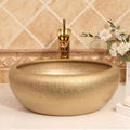 Modern Artistic Luxury Bathroom Countertop Ceramic Vanity Wash Basin Sinks 3